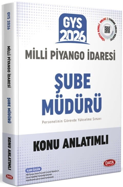 Data Yayınları 2026 Milli Piyango İdaresi Genel Müdürlüğü GYS Şube Müdürü Konu Anlatımlı