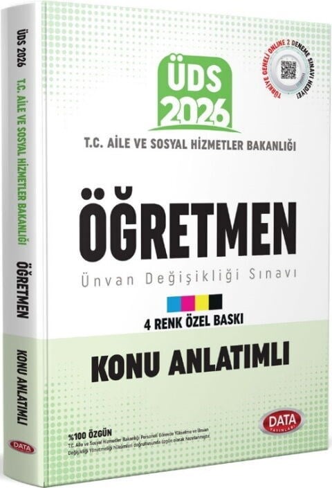 Data Yayınları 2026 ÜDS Aile Ve Sosyal Hizmetler Bakanlığı Öğretmen Konu Anlatımlı