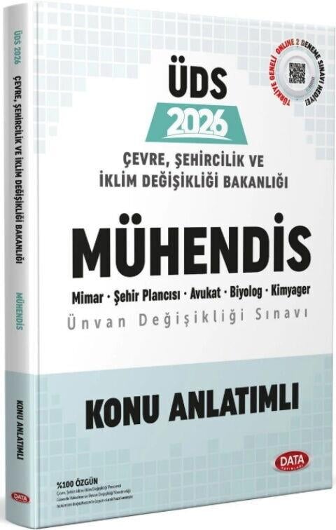 Data Yayınları 2026 ÜDS Çevre Şehircilik ve İklim Değişikliği Bakanlığı Mühendis Ünvan Değişikliği Sınavı Konu Anlatımlı