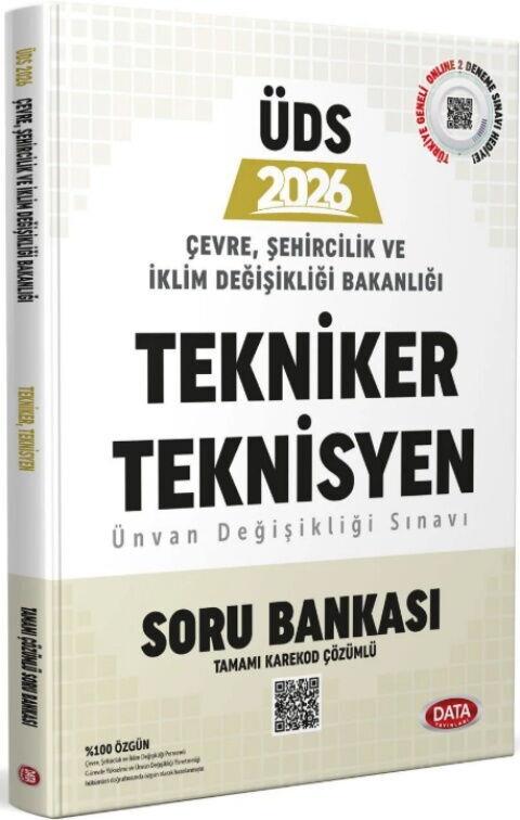 Data Yayınları 2026 ÜDS Çevre Şehircilik ve İklim Değişikliği Bakanlığı Tekniker ve Teknisyen Ünvan Değişikliği Sınavı Soru Bank