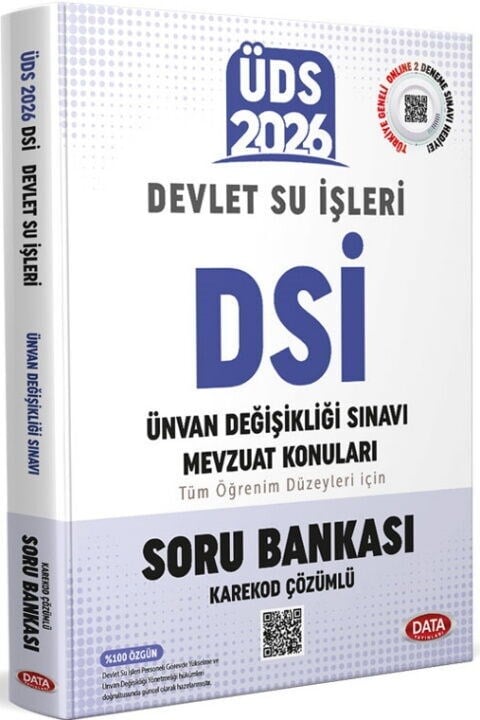 Data Yayınları 2026 ÜDS Devlet Su İşleri Soru Bankası
