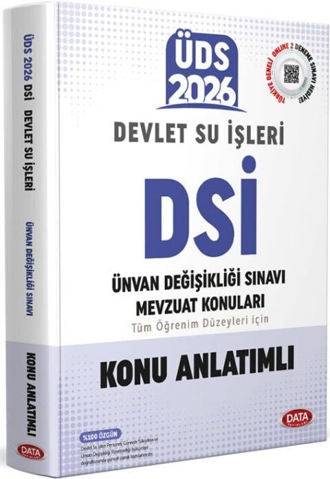 Data Yayınları 2026 ÜDS Devlet Su İşleri Konu Anlatımlı