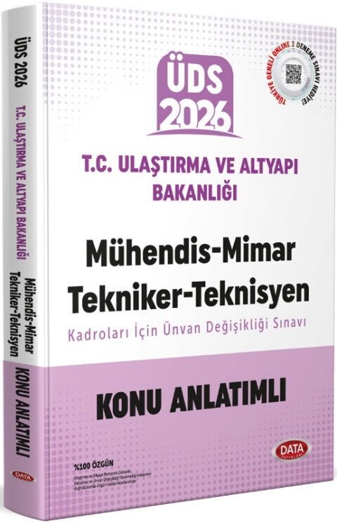 Data Yayınları 2026 ÜDS Ulaştırma ve Altyapı Bakanlığı Mühendis Mimar Tekniker Teknisyen Kadroları İçin Ünvan Değişikliği Sınavı