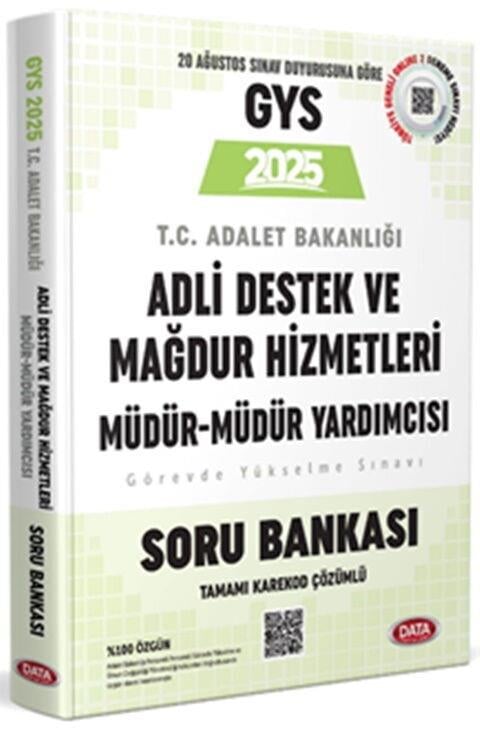Data Yayınları GYS Adalet Bakanlığı Adli Destek ve Mağdur Hizmetleri Müdür ve Yardımcısı Soru Bankası