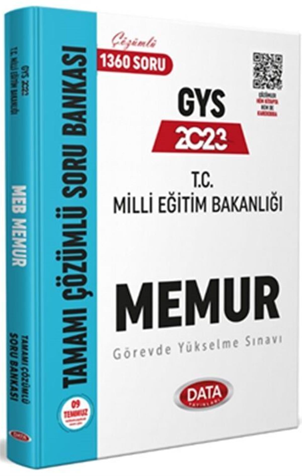 Data Yayınları Milli Eğitim Bakanlığı Memur GYS Tamamı Çözümlü Soru Bankası