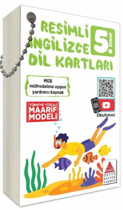Delta Kültür 5. Sınıf Resimli İngilizce Dil Kartları