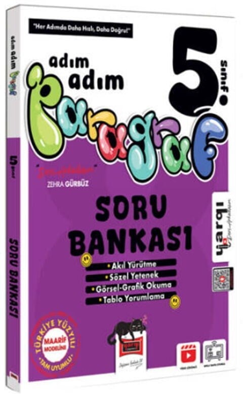 Ders Arkadaşım 5. Sınıf Adım Adım Paragraf Soru Bankası