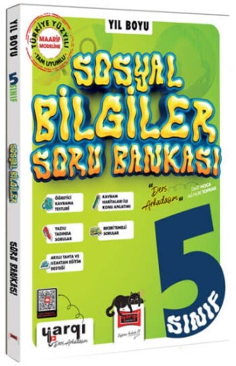 Ders Arkadaşım 5. Sınıf Sosyal Bilgiler Yıl Boyu Soru Bankası