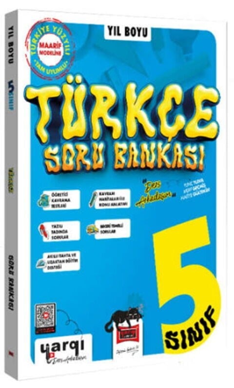 Ders Arkadaşım 5. Sınıf Türkçe Yıl Boyu Soru Bankası