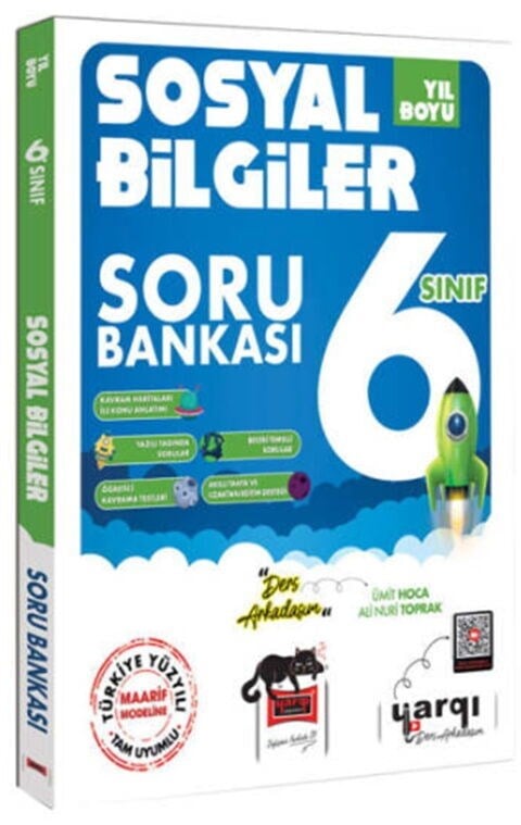 Ders Arkadaşım 6. Sınıf Sosyal Bilgiler Yıl Boyu Soru Bankası