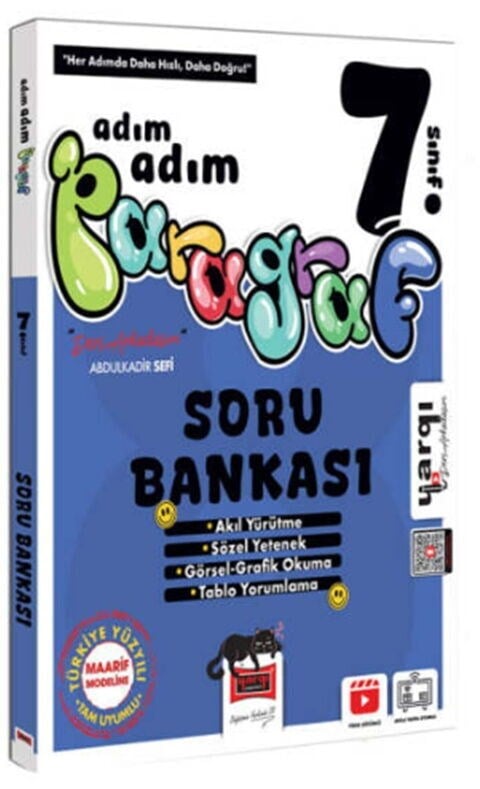 Ders Arkadaşım 7. Sınıf Adım Adım Paragraf Soru Bankası