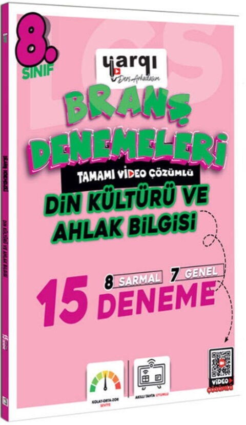 Ders Arkadaşım 8. Sınıf Din Kültürü ve Ahlak Bilgisi 15 Branş Denemeleri