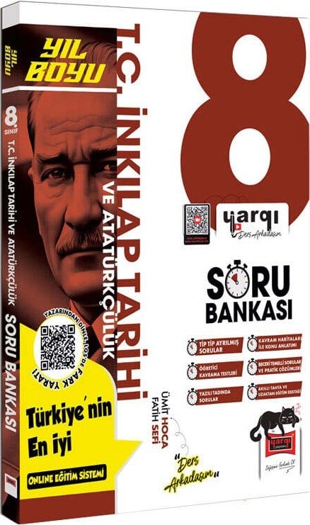 Ders Arkadaşım 8. Sınıf LGS T.C İnkılap Tarihi ve Atatürkçülük Yıl Boyu Soru Bankası