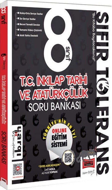 Ders Arkadaşım 8. Sınıf T.C. İnkılap Tarihi ve Atatürkçülük Sıfır Tolerans Soru Bankası