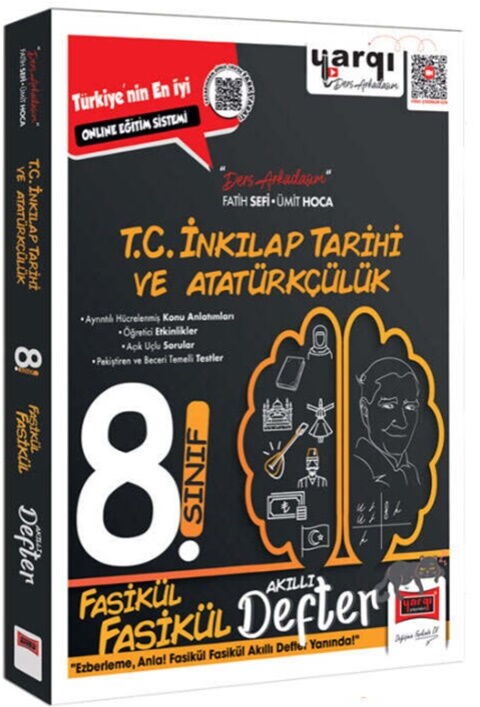 Ders Arkadaşım 8. Sınıf T.C İnkılap Tarihi ve Atatürkçülük Fasikül Fasikül Akıllı Defter