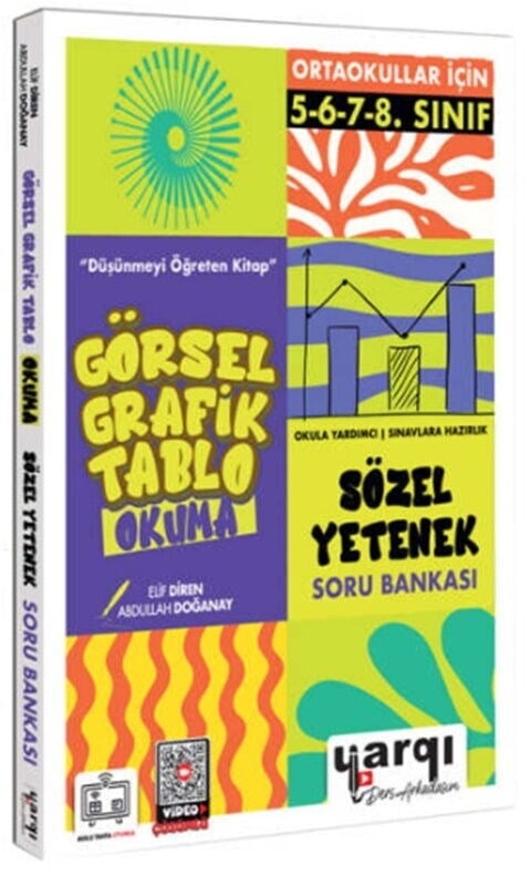 Ders Arkadaşım Ortaokullar İçin Görsel Grafik Tablo Okuma Sözel Yetenek Soru Bankası