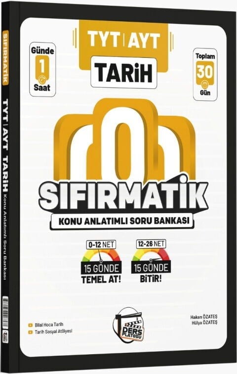 Ders Platosu TYT AYT Tarih Sıfırmatik Konu Anlatımlı Soru Bankası