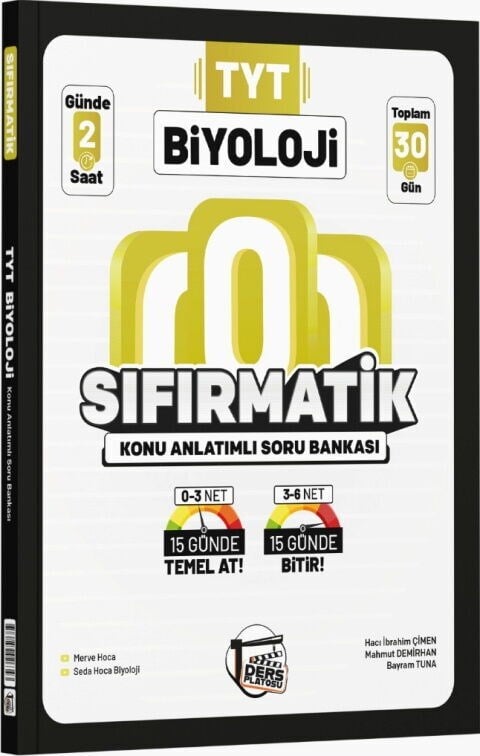 Ders Platosu TYT Biyoloji Sıfırmatik Konu Anlatımlı Soru Bankası