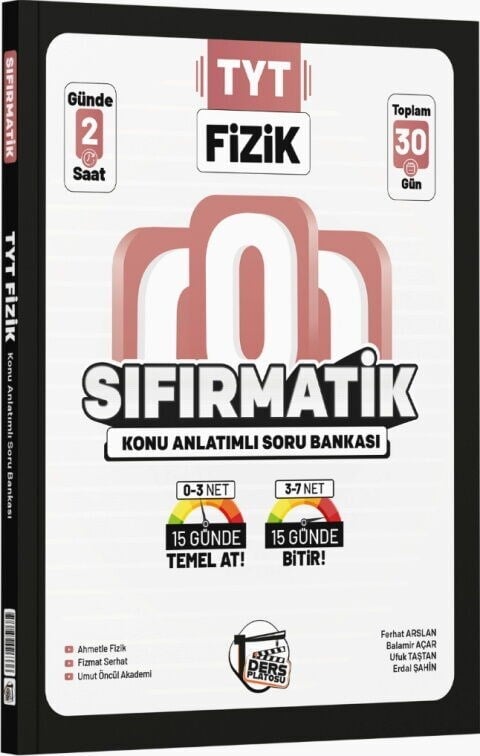 Ders Platosu TYT Fizik Sıfırmatik Konu Anlatımlı Soru Bankası