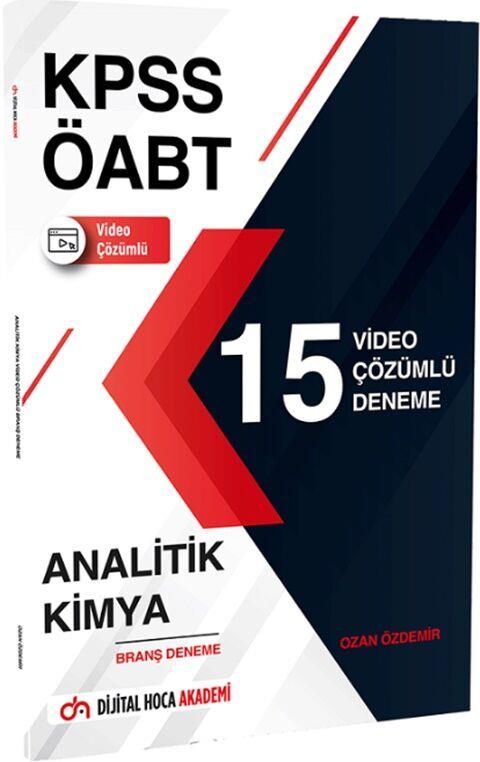 Dijital Hoca ÖABT Kimya Öğretmenliği Analitik Kimya 15 Deneme Video Çözümlü