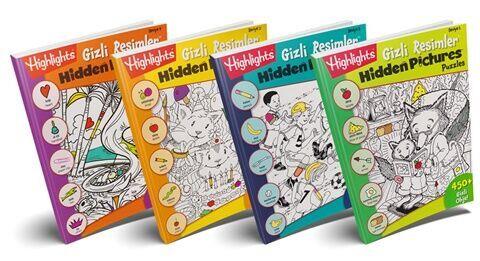 Dikkat Atölyesi Yayınları Hidden Pictures Gizli Resimler 4 lü Set