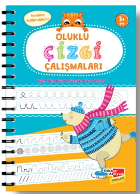 Dikkat Atölyesi Yayınları Oluklu Çizgi Çalışmaları Kitabı 3 Yaş ve Üzeri