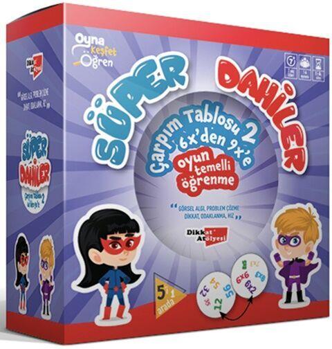 Dikkat Atölyesi Yayınları Süper Dahiler Çarpım Tablosu 2-6xdan 9xa