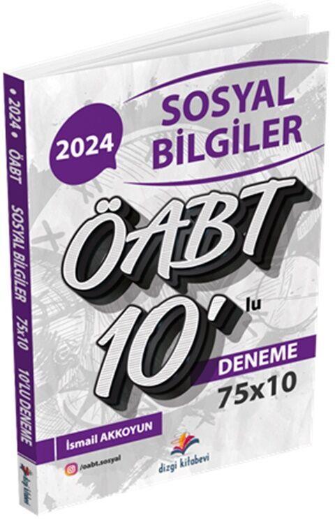Dizgi Kitap 2024 ÖABT Sosyal Bilgiler 10 lu Deneme