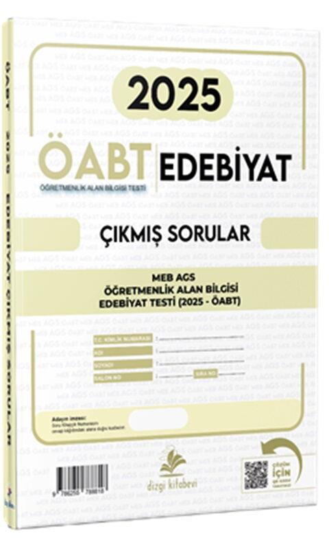 Dizgi Kitap 2025 MEB AGS ÖABT Edebiyat Video Çözümlü Sınavı Tek Fasikül Orijinal Çıkmış Sorular