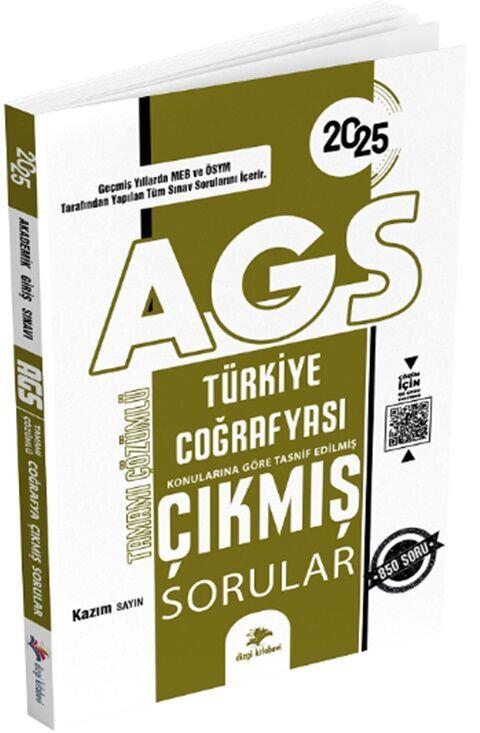 Dizgi Kitap 2025 MEB AGS Türkiye Coğrafyası Çıkmış Sorular Konularına Göre Çözümlü