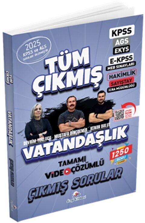 Dizgi Kitap 2026 Vatandaşlık Tüm Sınavlar Tamamı Video Çözümlü Çıkmış Sorular