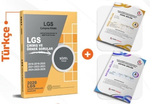 Dizgi Kitap 2027 MEB LGS Sözel Türkçe Çalışma Kitabı Çıkmış Sorular ve Örnek Sorular Türkiye Geneli Deneme Hediyeli