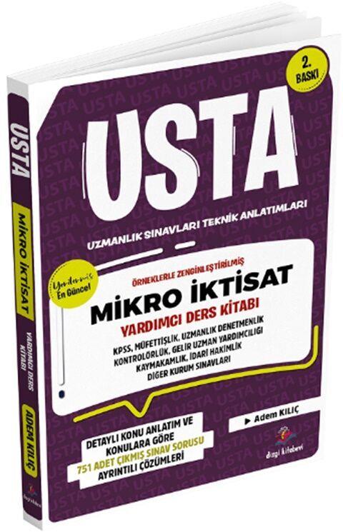 Dizgi Kitap KPSS Kaymakamlık Hakimlik ve Uzmanlık Sınavları Mikro İktisat USTA Yardımcı Ders Kitabı