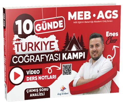 Dizgi Kitap MEB AGS 10 Günde Türkiye Coğrafyası Kampı Video Ders Notları