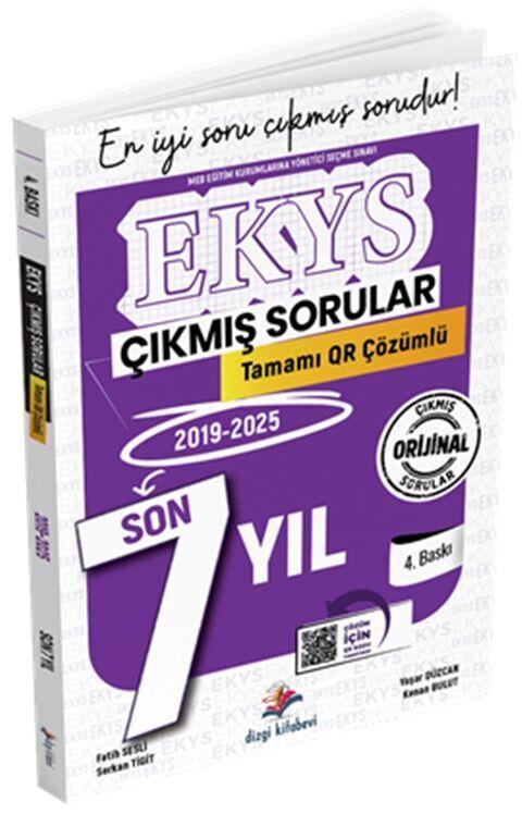 Dizgi Kitap MEB EKYS Müdür ve Müdür Yardımcılığı Tamamı Qr Çözümlü Son 7 Yıl Çıkmış Sorular