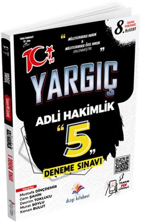 Dizgi Kitap Yargıç Adli Hakimlik Tamamı Yenilenmiş PDF Çözümlü 5 Deneme