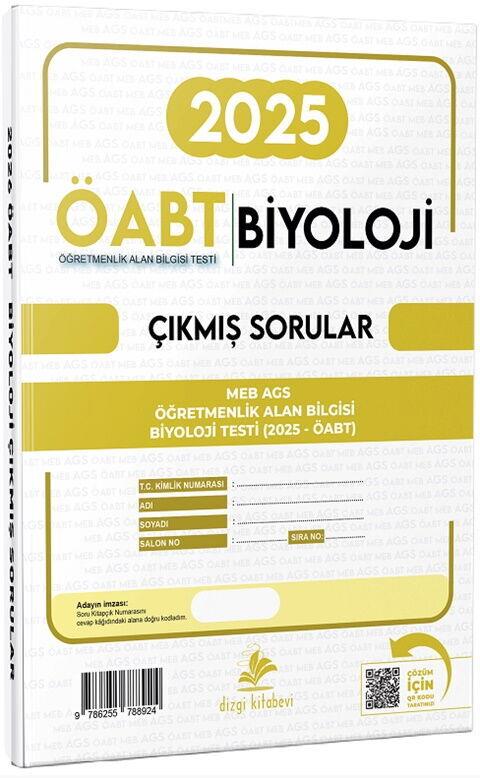Dizgi Kitap Yayınları 2025 ÖABT MEB AGS Biyoloji Öğretmenliği Sınavı Çıkmış Sorular