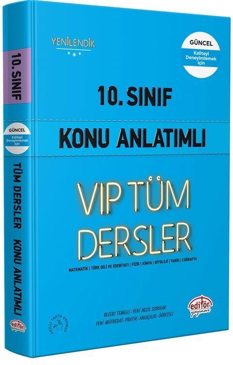 Editör Yayınları 10. Sınıf VİP Tüm Dersler Konu Anlatımlı