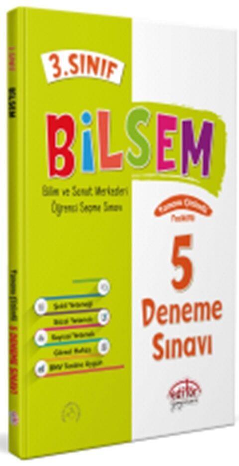 Editör Yayınları 3. Sınıf Bilsem 5 Deneme Sınavı