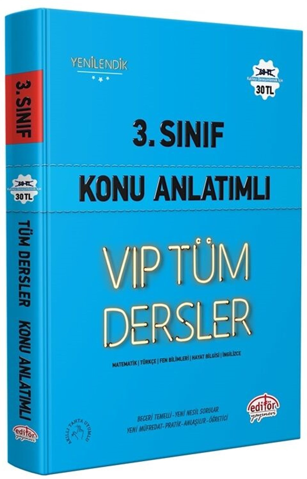 Editör Yayınları 3. Sınıf VİP Tüm Dersler Konu Anlatımlı