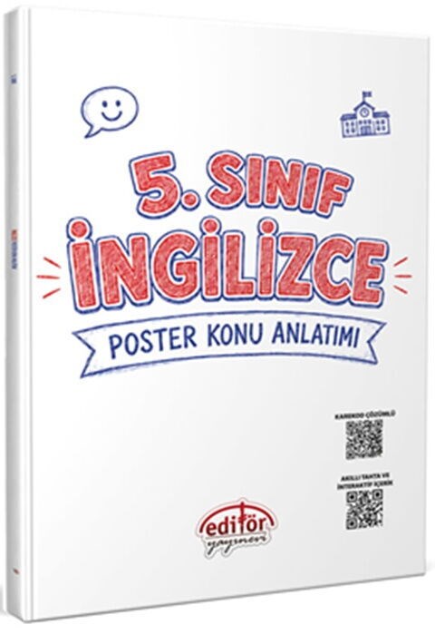 Editör Yayınları 5. Sınıf İngilizce Poster Konu Anlatımlı