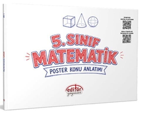 Editör Yayınları 5. Sınıf Matematik Poster Konu Anlatımlı