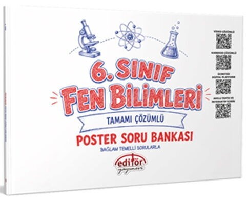Editör Yayınları 6. Sınıf Fen Bilimleri Poster Soru Bankası