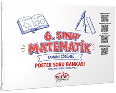 Editör Yayınları 6. Sınıf Matematik Poster Konu Anlatımlı