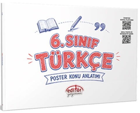 Editör Yayınları 6. Sınıf Türkçe Poster Konu Anlatımlı