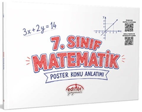 Editör Yayınları 7. Sınıf Matematik Poster Konu Anlatımlı