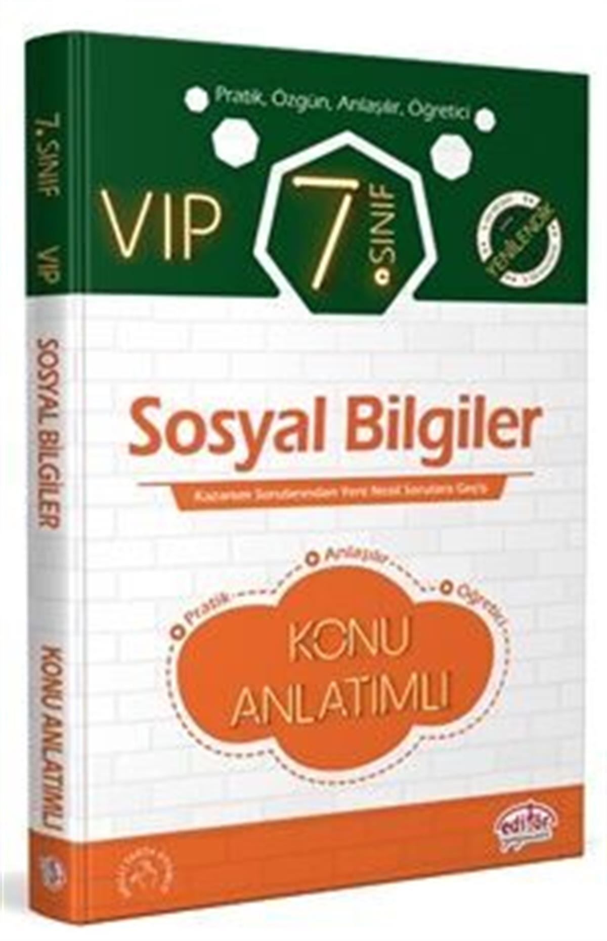 Editör Yayınları 7. Sınıf VIP Sosyal Bilgiler Soru Bankası