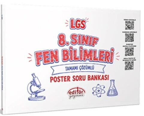 Editör Yayınları 8. LGS Sınıf Fen Bilimleri Poster Soru Bankası