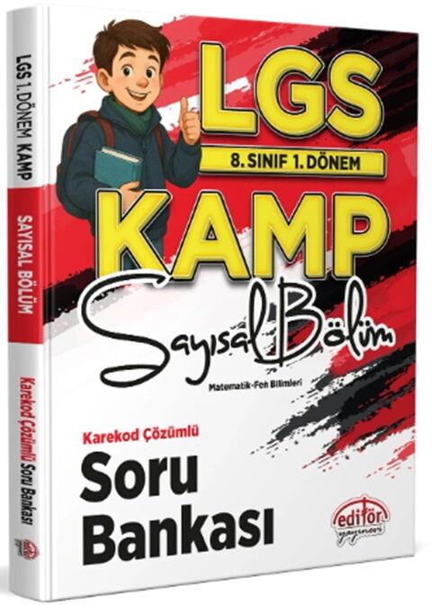 Editör Yayınları 8. Sınıf 1. Dönem LGS Kamp Sayısal Bölüm Karekod Çözümlü Soru Bankası