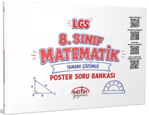 Editör Yayınları 8. Sınıf LGS Matematik Poster Soru Bankası